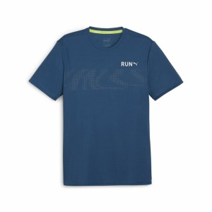 Herren Kurzarm-T-Shirt Puma Run Favourite Dunkelblau