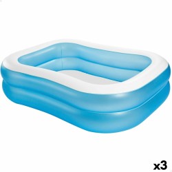 Inflatable pool Intex Blue White Blue/White 540 L 203 x 48 x 152 cm (3 Units)