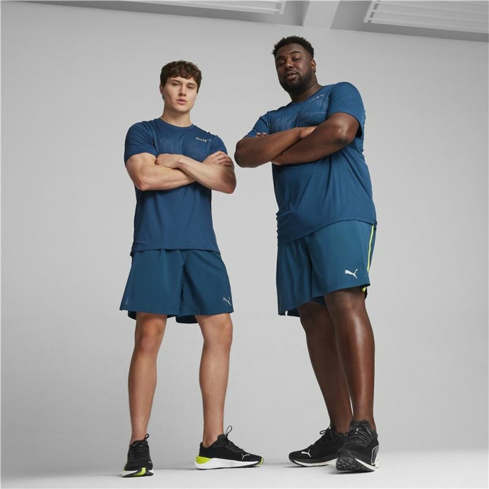 Herren Kurzarm-T-Shirt Puma Run Favourite Dunkelblau