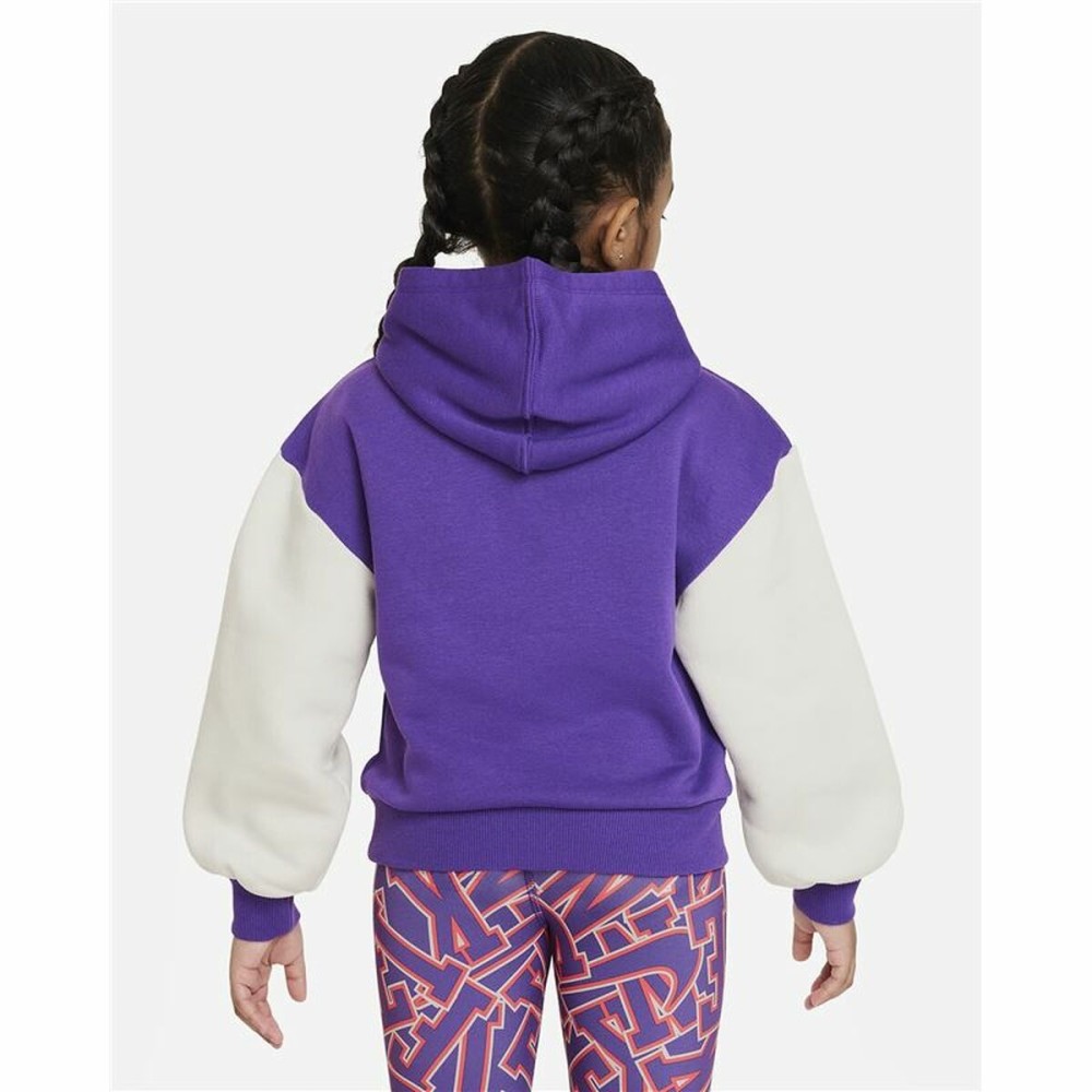 Sweatshirt mit Kapuze für Mädchen Nike Join The Club Violett