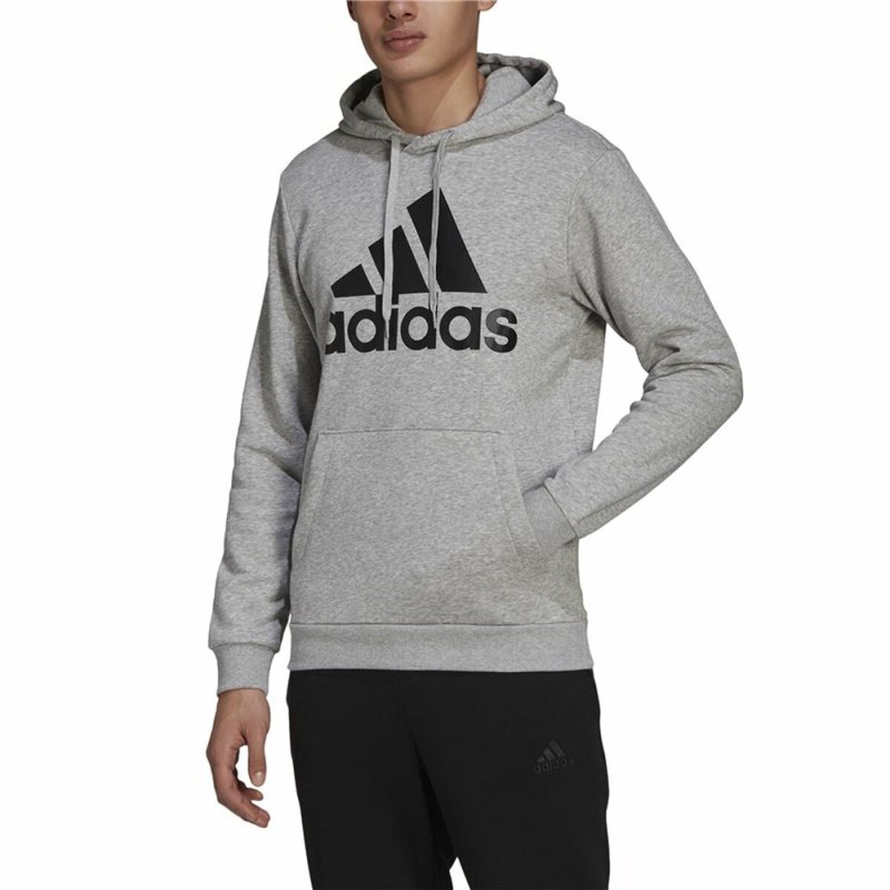 Men’s Hoodie Adidas Essentials Fleece Big Logo Grey