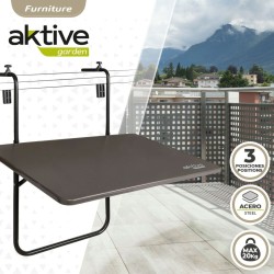 Table Piable Aktive A accrocher sur le balcon Acier 60 x 66,5 x 40 cm (4 Unités)