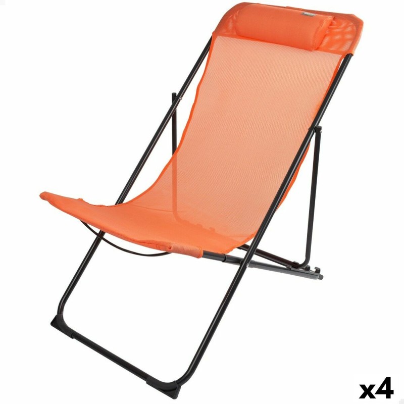 Hamac pliant Aktive Orange 52 x 87 x 77 cm (4 Unités)