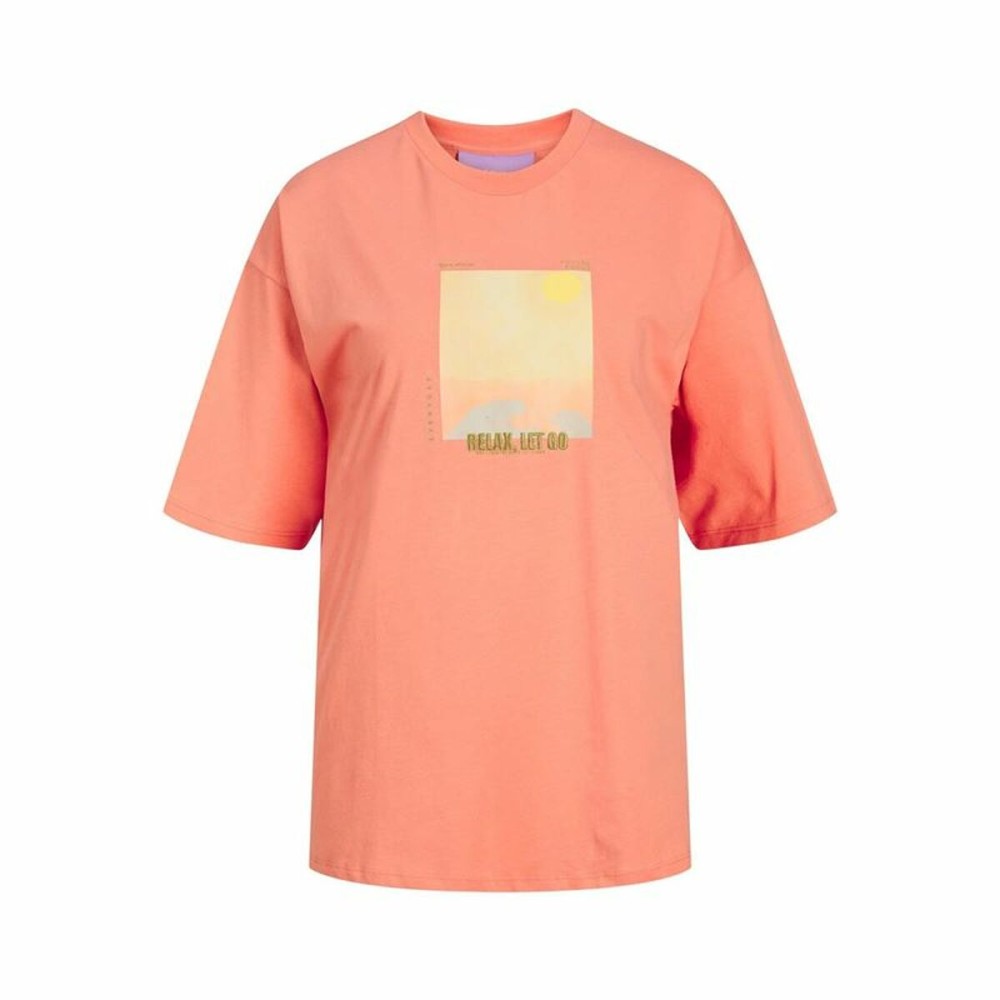 T-shirt à manches courtes femme Jack & Jones Jxpaige Orange