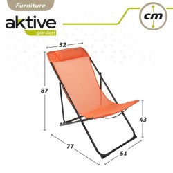 Hamac pliant Aktive Orange 52 x 87 x 77 cm (4 Unités)