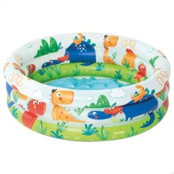 Inflatable Paddling Pool for Children Intex Dinosaurs Rings 28 L 33 L 61 x 22 x 61 cm (12 Units)