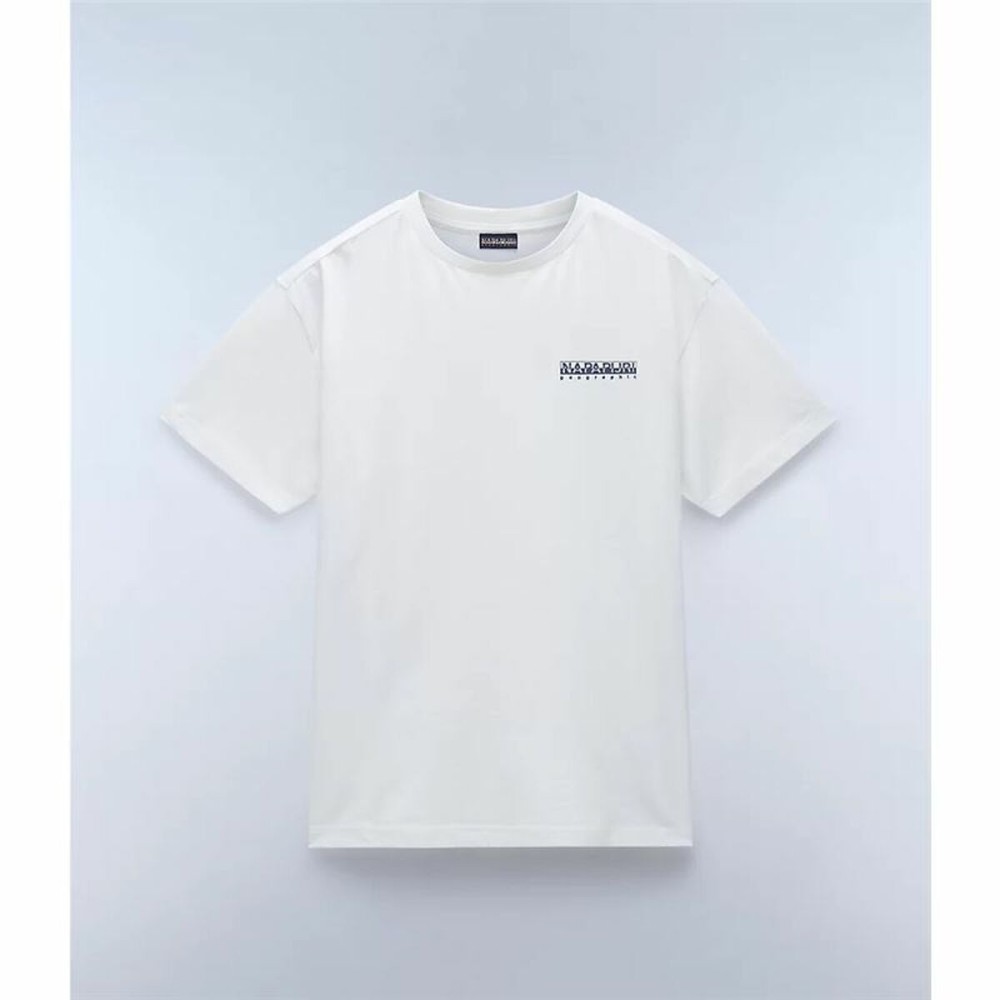 Men’s Short Sleeve T-Shirt Napapijri S-Linth Ss White