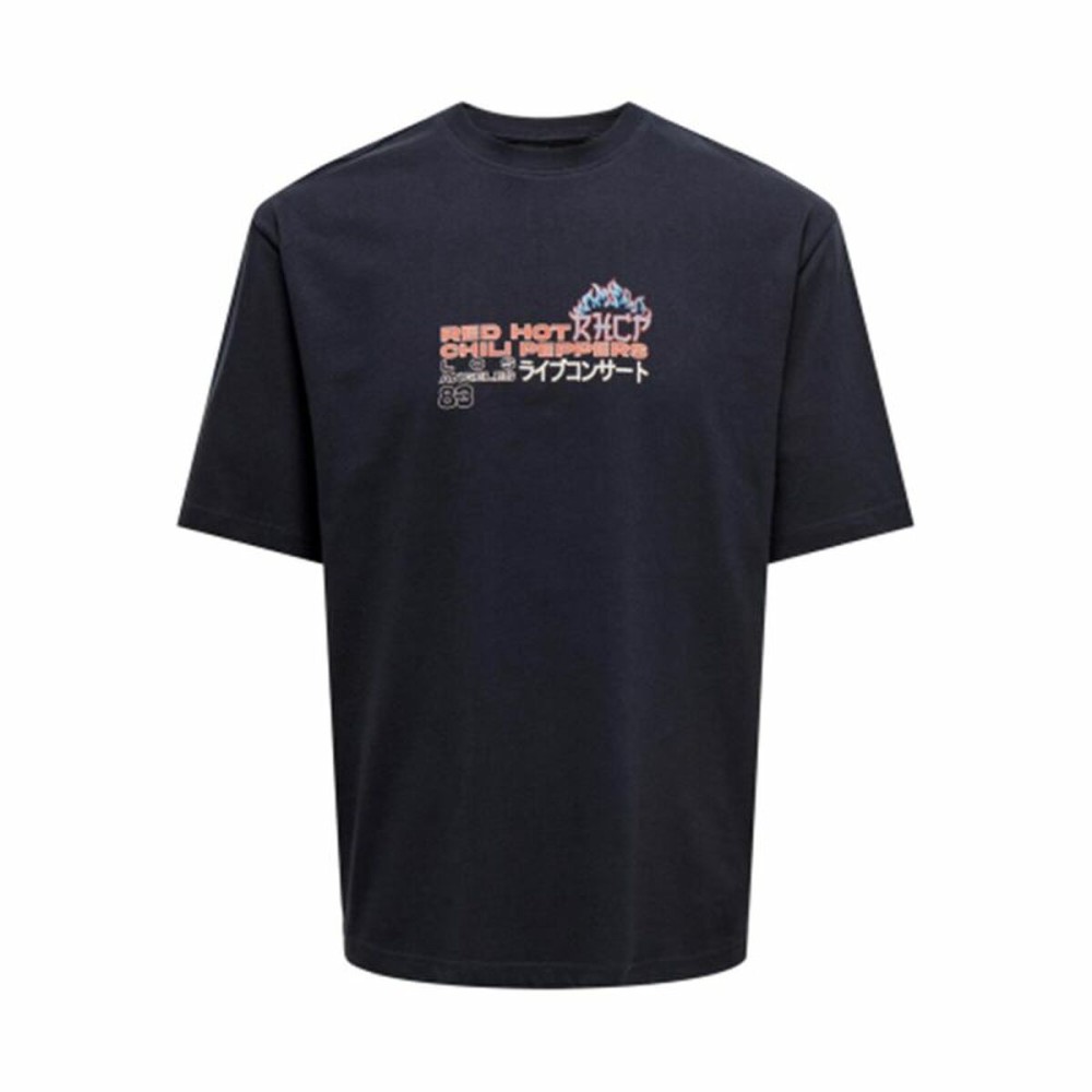 Herren Kurzarm-T-Shirt Only & Sons Onslooney Rlx Schwarz