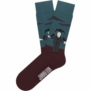Socks Jimmy Lion Hitchcock Crows Maroon 41-46