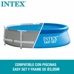 Bâches de piscine Intex 29021 EASY SET/METAL FRAME Bleu Ø 305 cm 290 x 290 cm