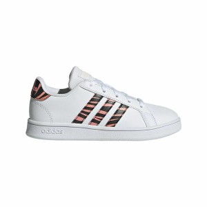 Kinder Sportschuhe Adidas Grand Court Print Weiß