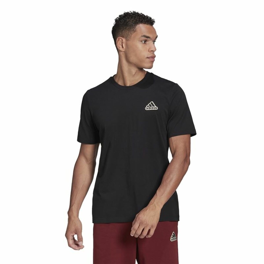 T-shirt à manches courtes homme Adidas Essentials Feel Comfy Noir