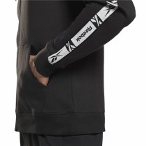 Men's Sports Jacket Reebok Identity Tape FZ Black