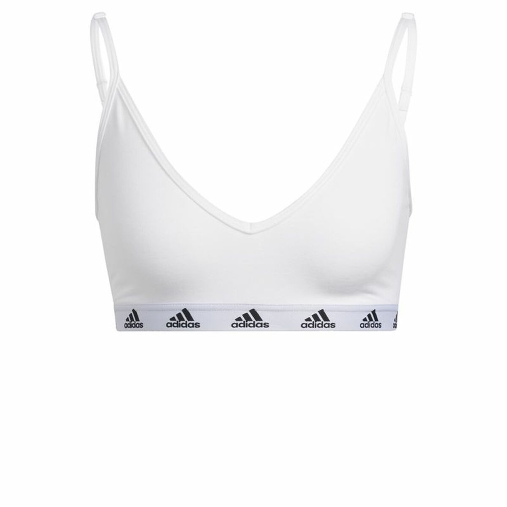 Sport-BH Adidas Pureb Ls Weiß