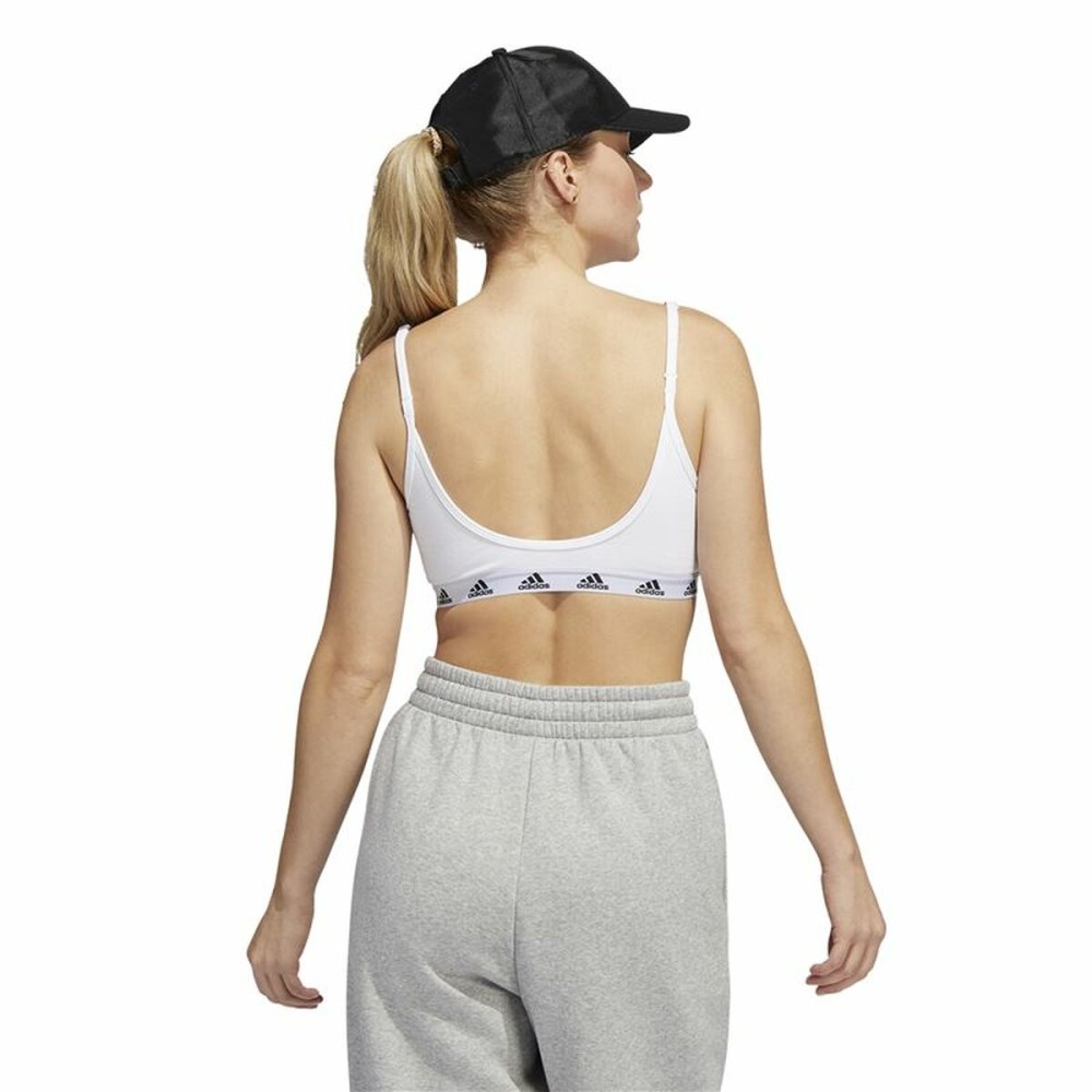 Sport-BH Adidas Pureb Ls Weiß