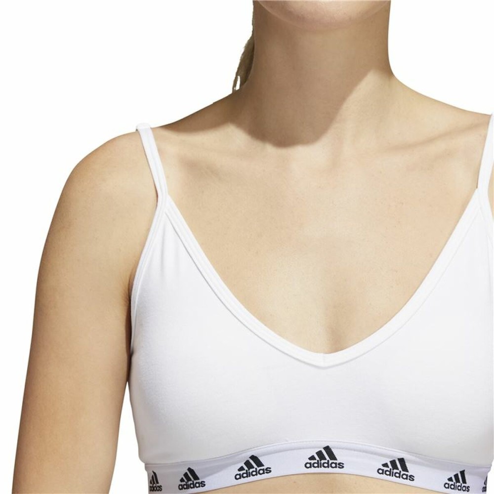 Sport-BH Adidas Pureb Ls Weiß