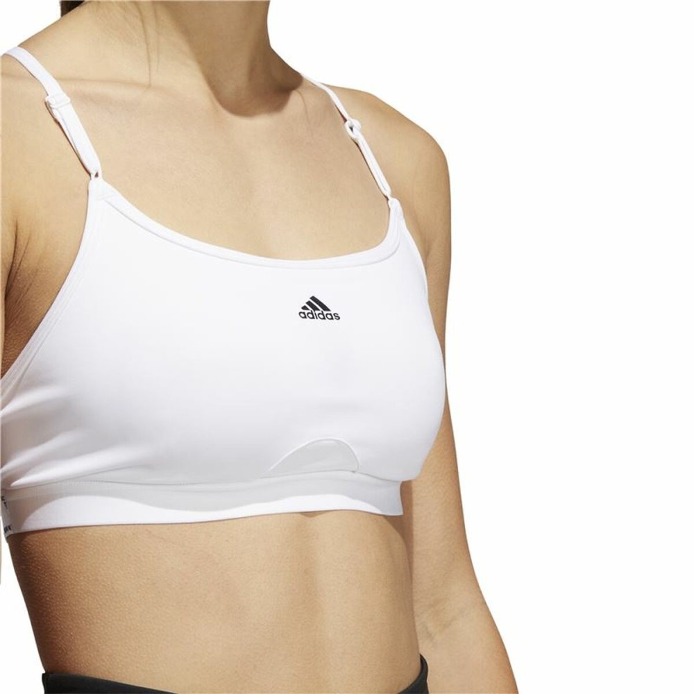 Sport-BH Adidas Aeroreact Ls P Weiß
