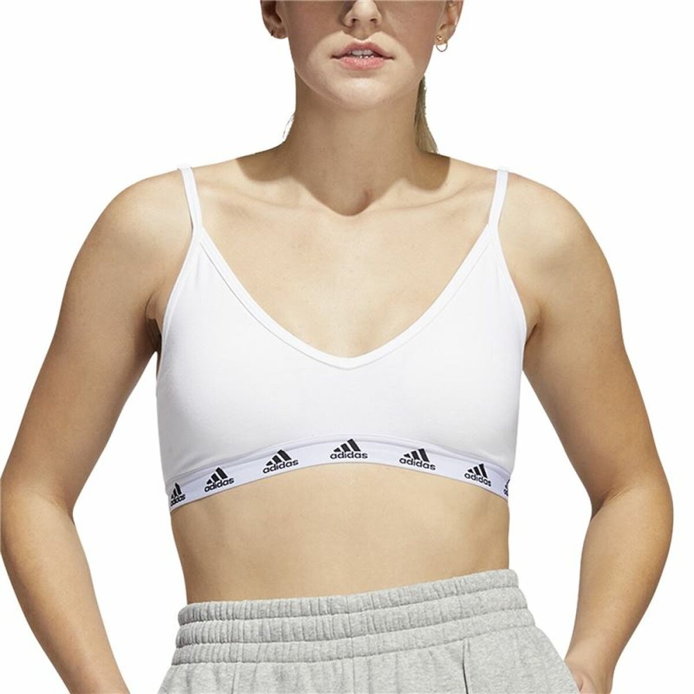 Sport-BH Adidas Pureb Ls Weiß