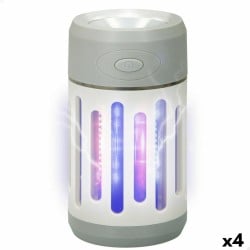 2-in-1 Rechargeable Mosquito Repellent Lamp with LED Aktive 7 x 13 x 7 cm (4 Units)