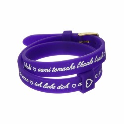 Bracelet Femme il mezzometro I LOVE YOU GOLD - BRACCIALE IN SILICONE/SILICONE BRACELET