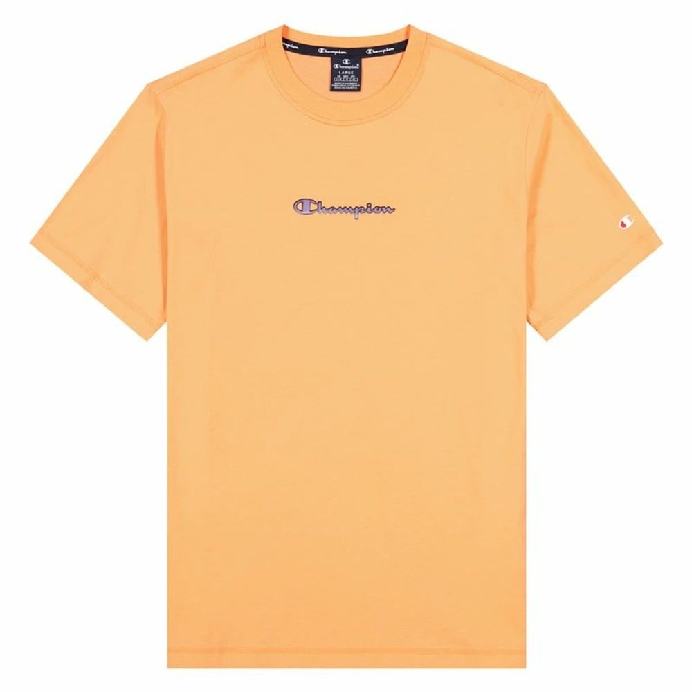 T shirt à manches courtes Champion Crewneck M Orange