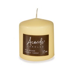 Candle Acorde CY88100M Cream 9 x 10 x 9 cm (4 Units)