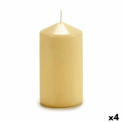 Candle Acorde CY70130M Cream 7 x 13 x 7 cm (4 Units)