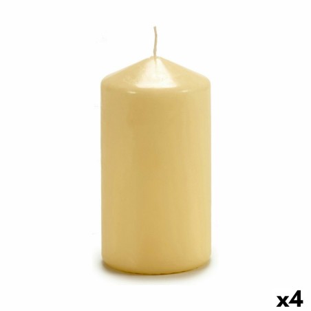 Candle Acorde CY70130M Cream 7 x 13 x 7 cm (4 Units)