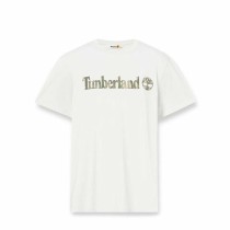 T-shirt à manches courtes homme Timberland Kennebec River Camo Linear Logo Blanc