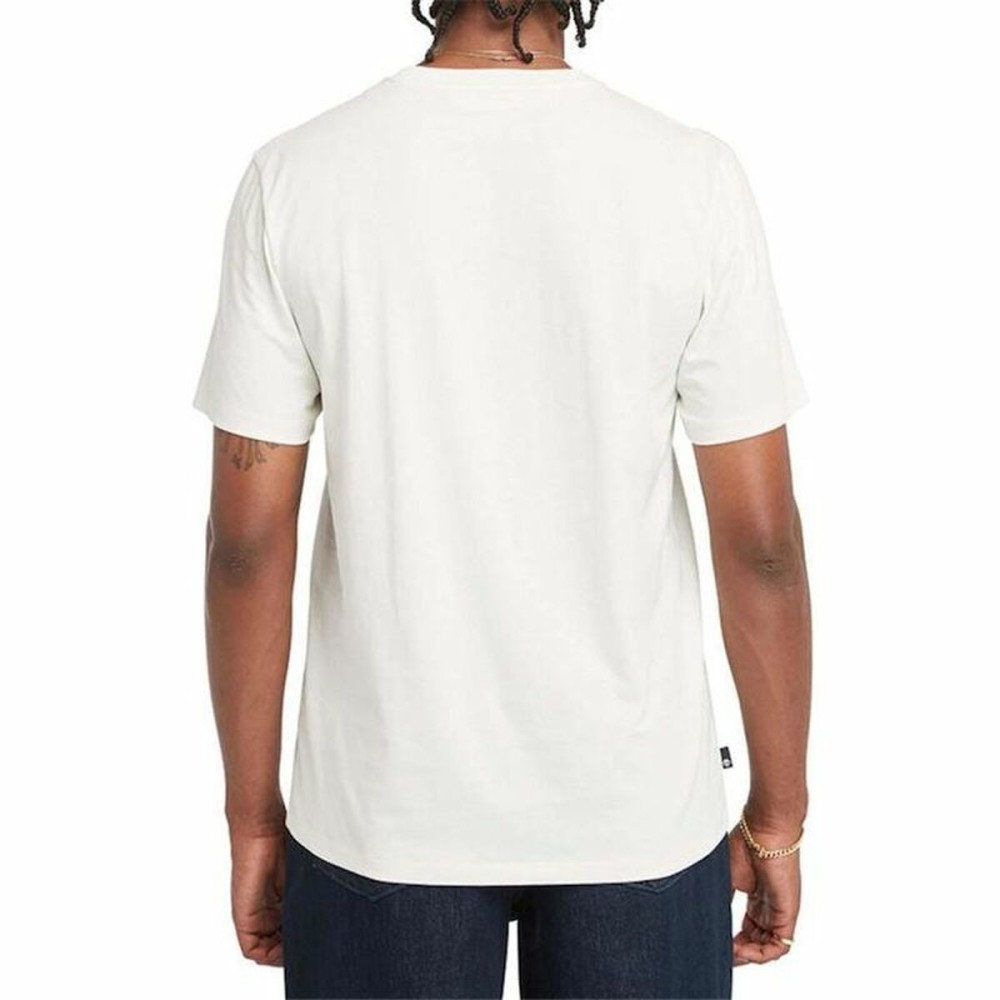 T-shirt à manches courtes homme Timberland Kennebec River Camo Linear Logo Blanc