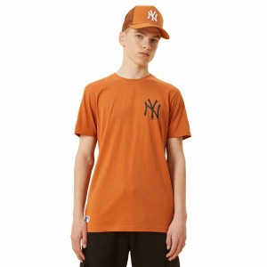 Men’s Short Sleeve T-Shirt New Era New York Yankees Brown