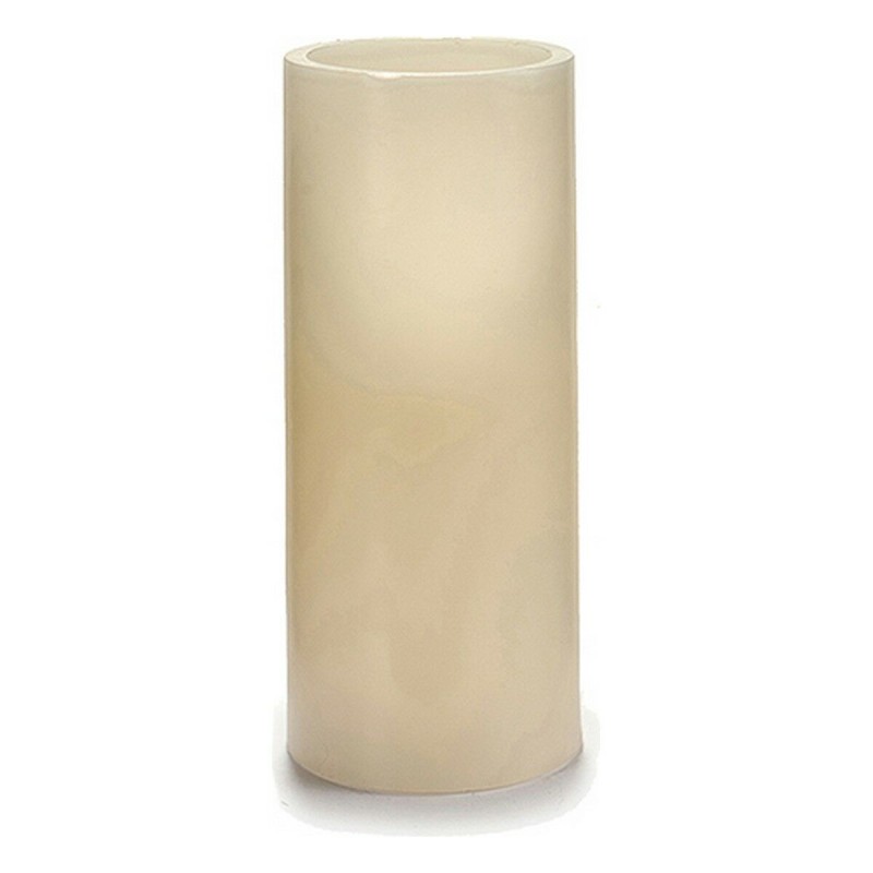 LED Candle Cream 7,5 x 17,3 x 7,5 cm (6 Units)