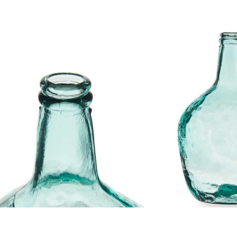 Flasche Carafe Dekoration Durchsichtig 22 x 37,5 x 22 cm (2 Stück)