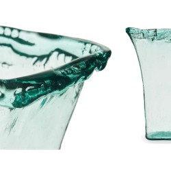 Vase 27 x 34,5 x 14 cm Verre Transparent (2 Unités)