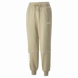 Trainingshose für Erwachsene Puma Colorblock Beige Damen