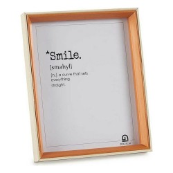 Photo frame 22 x 27 x 3 cm Crystal Brown White MDF Wood (6 Units)