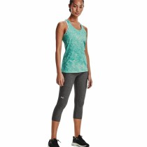 Damen Kurzarm-T-Shirt Under Armour HeatGear Aquamarin
