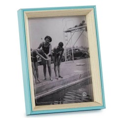 Photo frame Crystal Blue White 3 x 20 x 15 cm MDF Wood (6 Units)