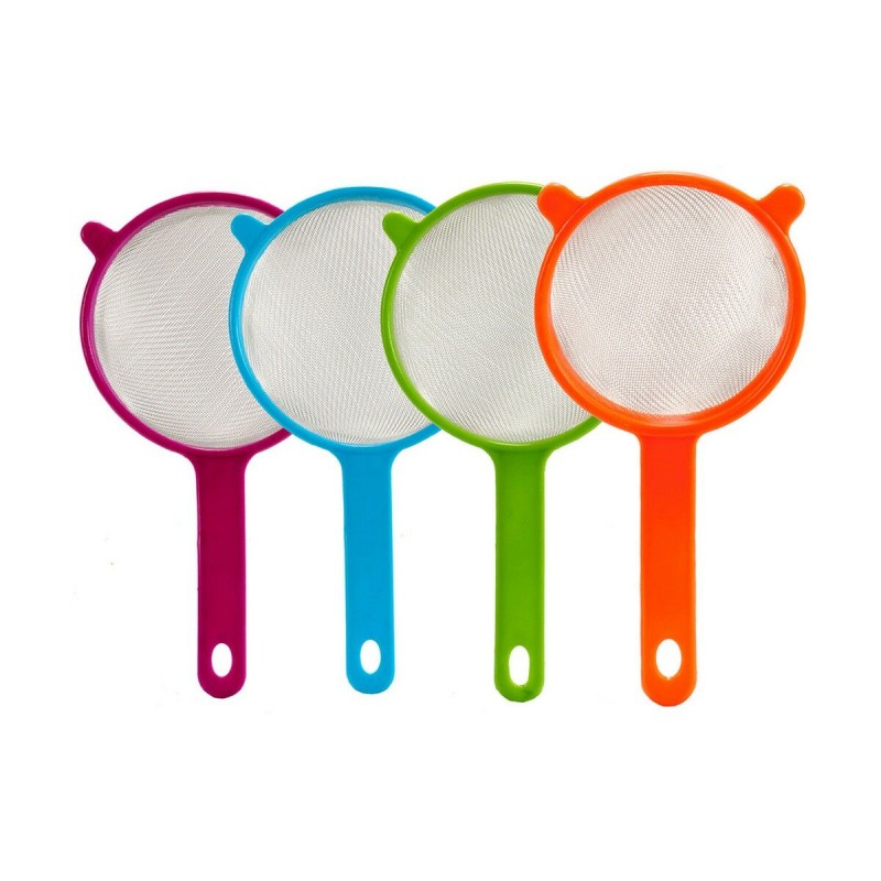 Strainer Kinvara 22226 Blue Green Purple Orange Metal Aluminium polypropylene Plastic Ø 12 cm (12 Units)