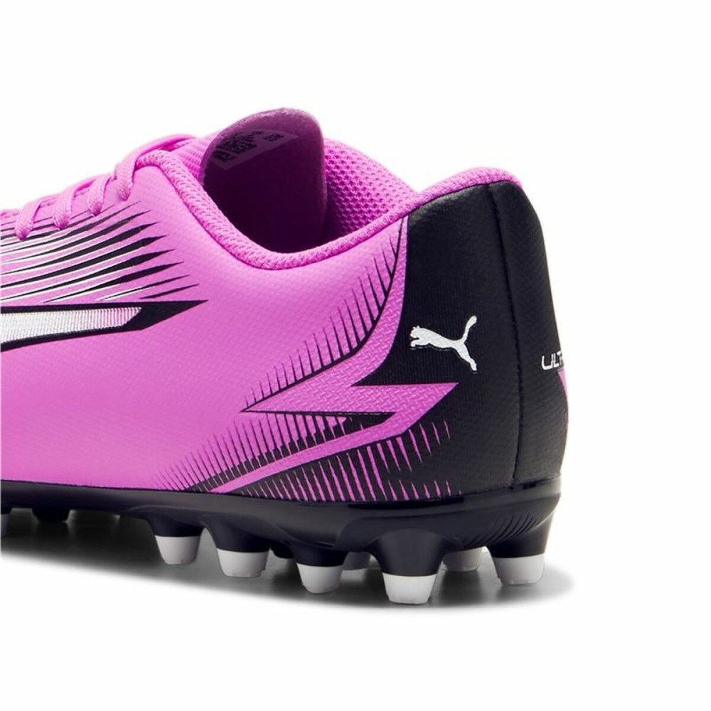 Multinocken-Fußballschuhe für Kinder Puma Ultra Play MG Dunkelrosa