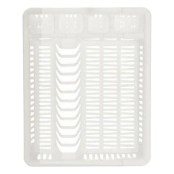 Draining Rack for Kitchen Sink 46 x 8 x 37,5 cm White Plastic (12 Units)