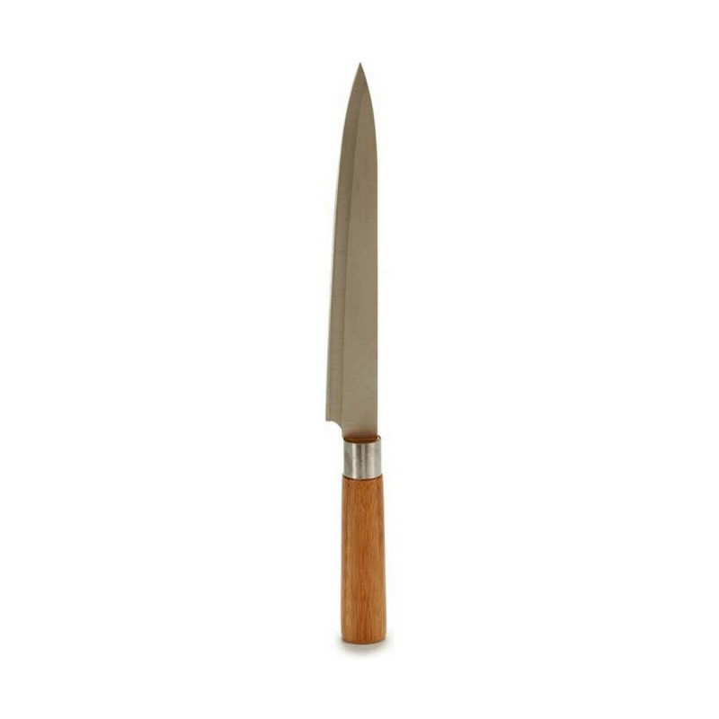 Kitchen Knife Kinvara 43891 Brown Silver Bamboo Stainless steel 3 x 33,5 x 2,5 cm (12 Units)