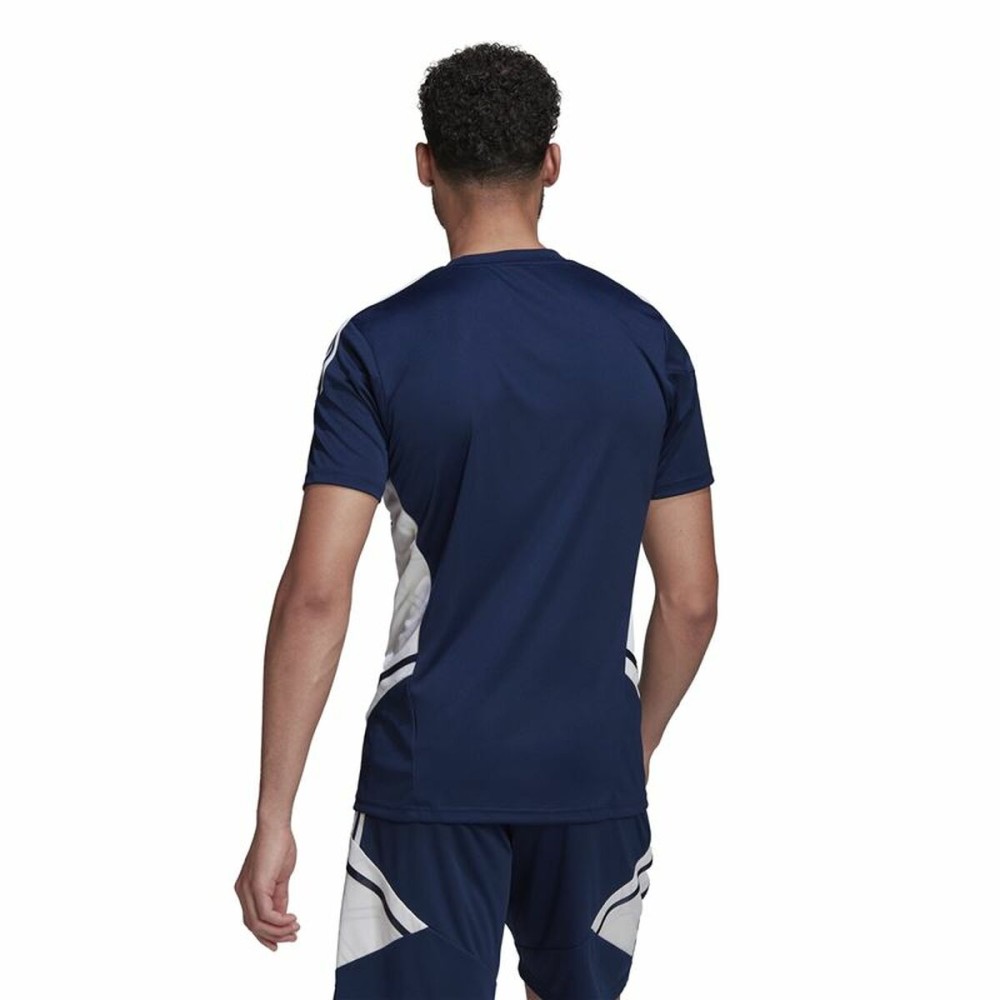 Maillot de Football à Manches Courtes pour Homme Adidas Con22 Bleu