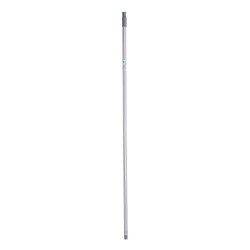 Broom handle Stripes 2,3 x 130 x 2,3 cm Grey Metal (12 Units)