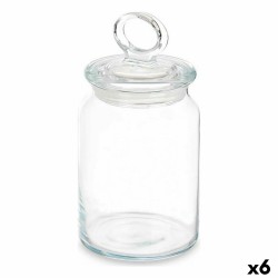 Topf Kitchen 860 ml 9,8 x 19,3 x 9,8 cm Durchsichtig Silikon Glas (6 Stück)