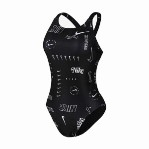 Damen Badeanzug Nike Fastback Schwarz