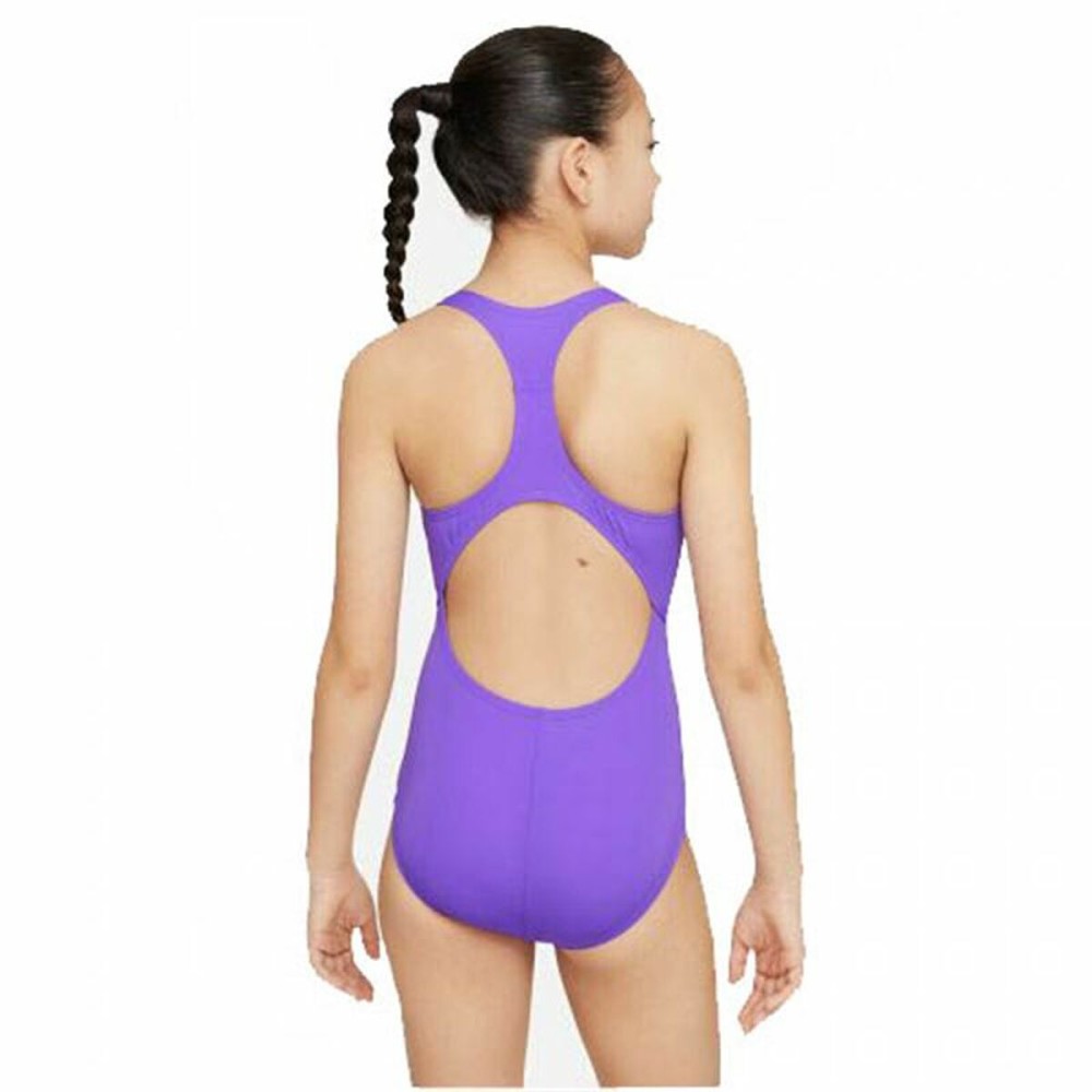 Badeanzug für Mädchen Nike Racerback Lila