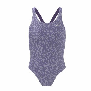 Badeanzug für Mädchen Nike Fastback Lila