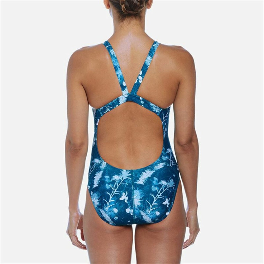 Damen Badeanzug Nike Fastback Blau