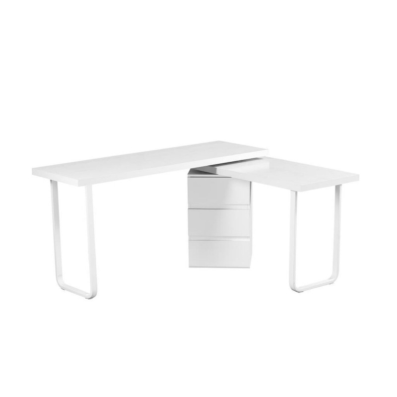 Bureau DKD Home Decor 150 x 120 x 75 cm Naturel Métal Blanc Bois MDF